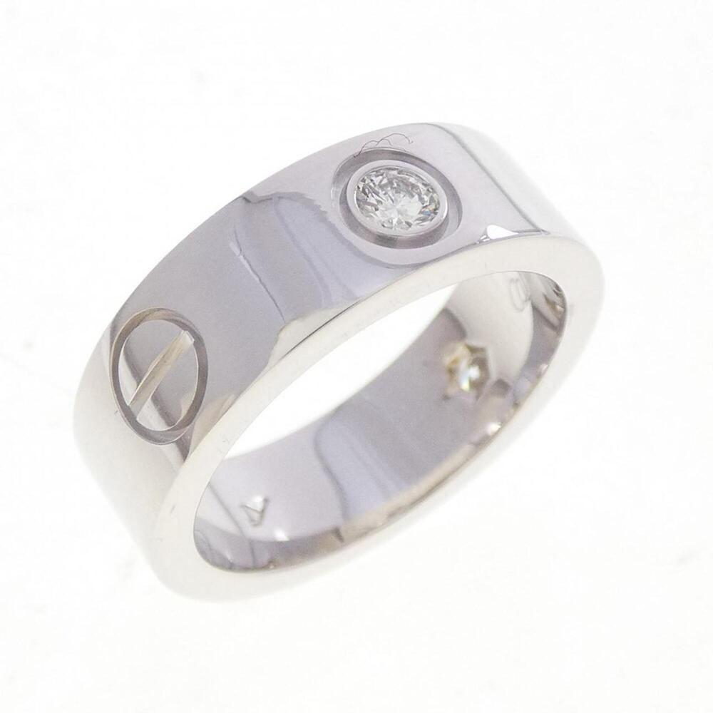 CARTIER Silver Diamond Love Ring